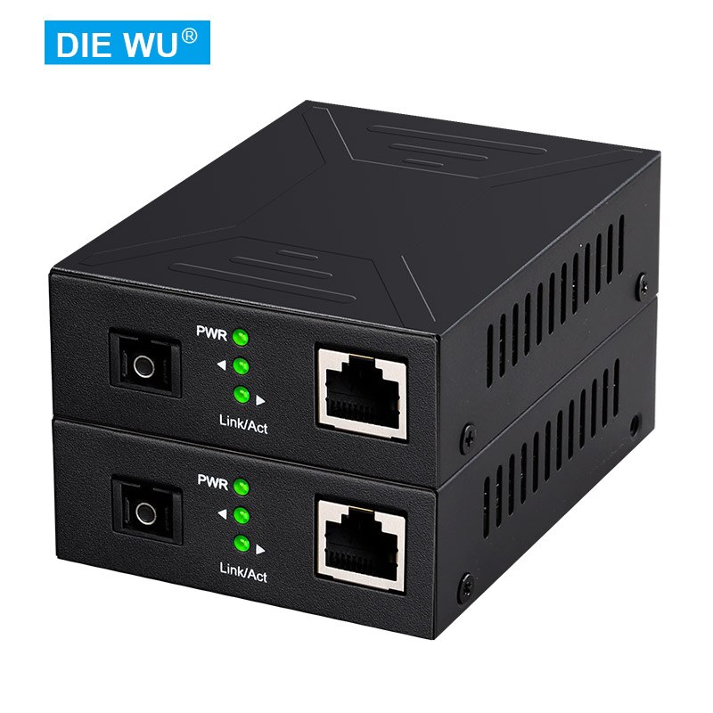 TXE045 a Pair of SC Fiber Media Converter for 10/100 Network 20KM Range 1310nm Ethernet Media Converter Full Duplex