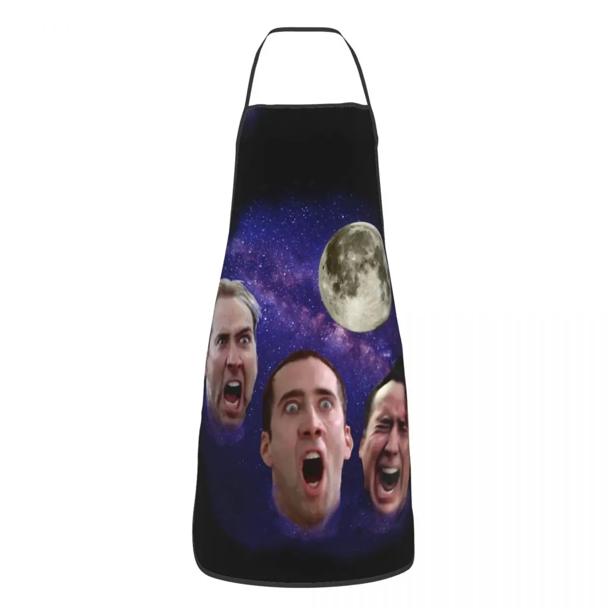 Nicolas Cage Rabbit Apron Women Men Unisex Bib Funny Meme Cooking Kitchen Tablier Cuisine Chef Baking: Yellow