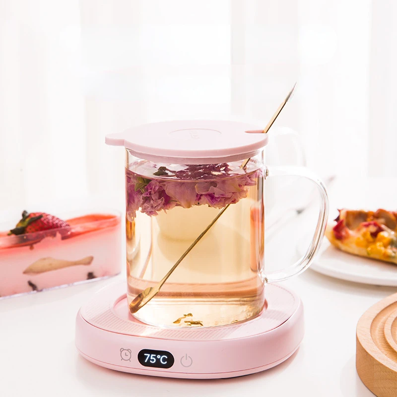 Xiaomi Coffee Mug Cup Warmer Milk Tea Water Cup Heating ElectricTemperature Adjustable Tea Maker Heater Warmer