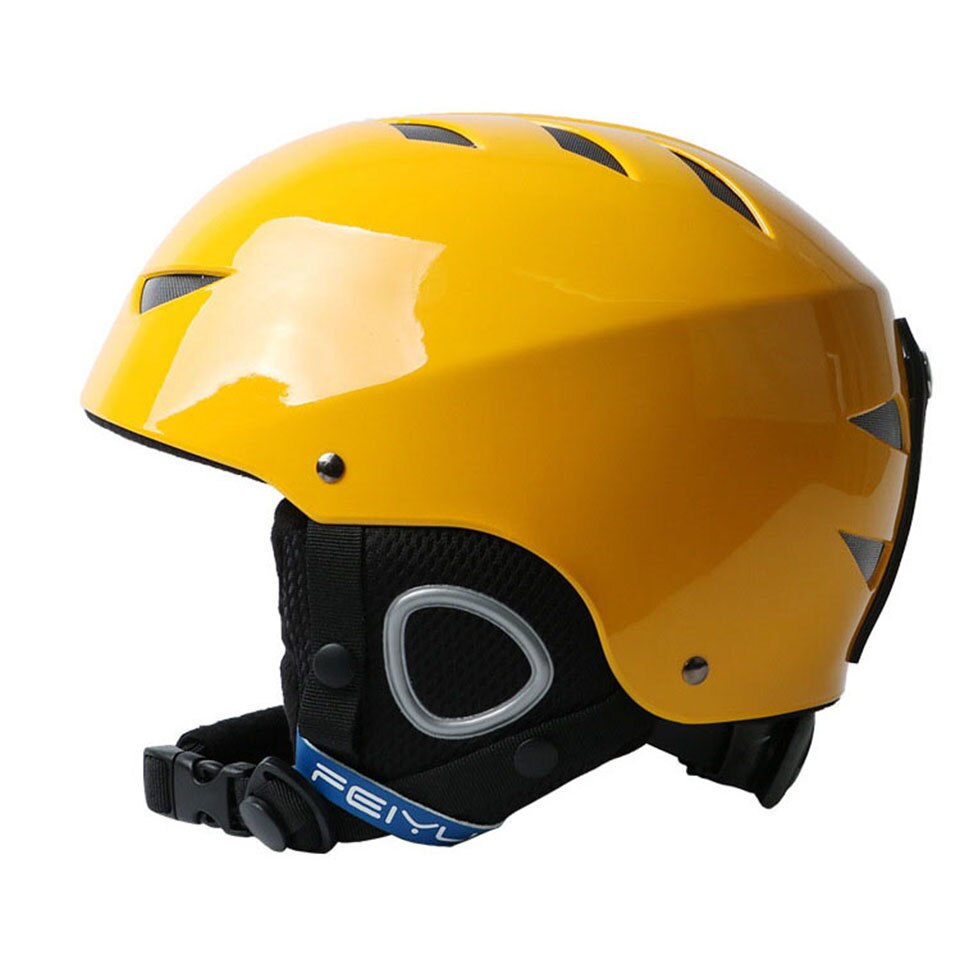 GOBYGO enfants Ski Snowboard cyclisme casque plein air Fitness Sports hiver garder au tête Protection sécurité: Yellow / S