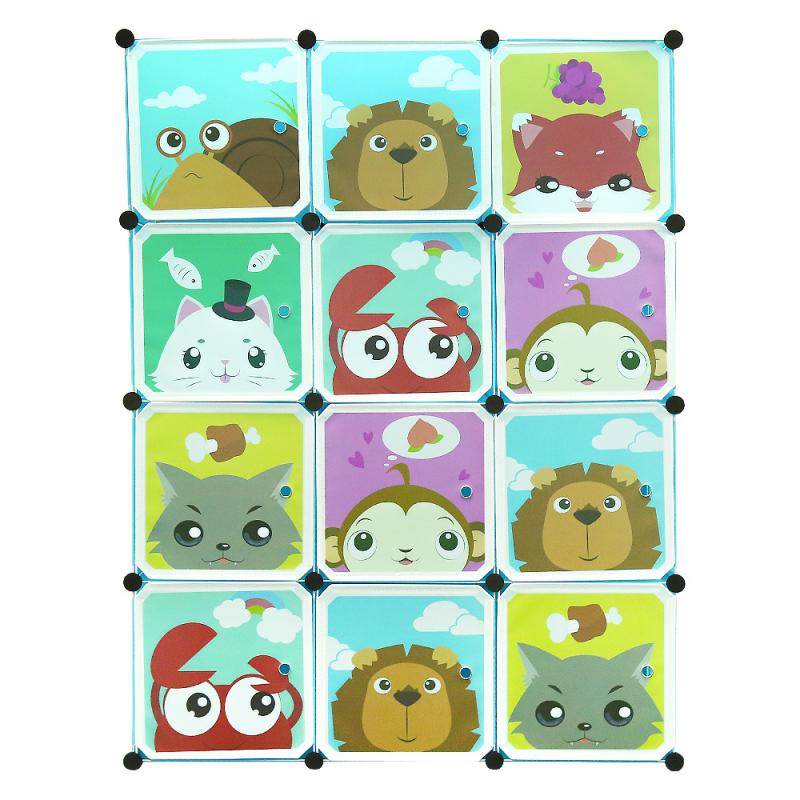 DIY Plastic Wardrobe Cube Storage Cabinet Storage Furniture Storage Bedroom Home Furniture Wardrobes Closet Shoes Rack HWC