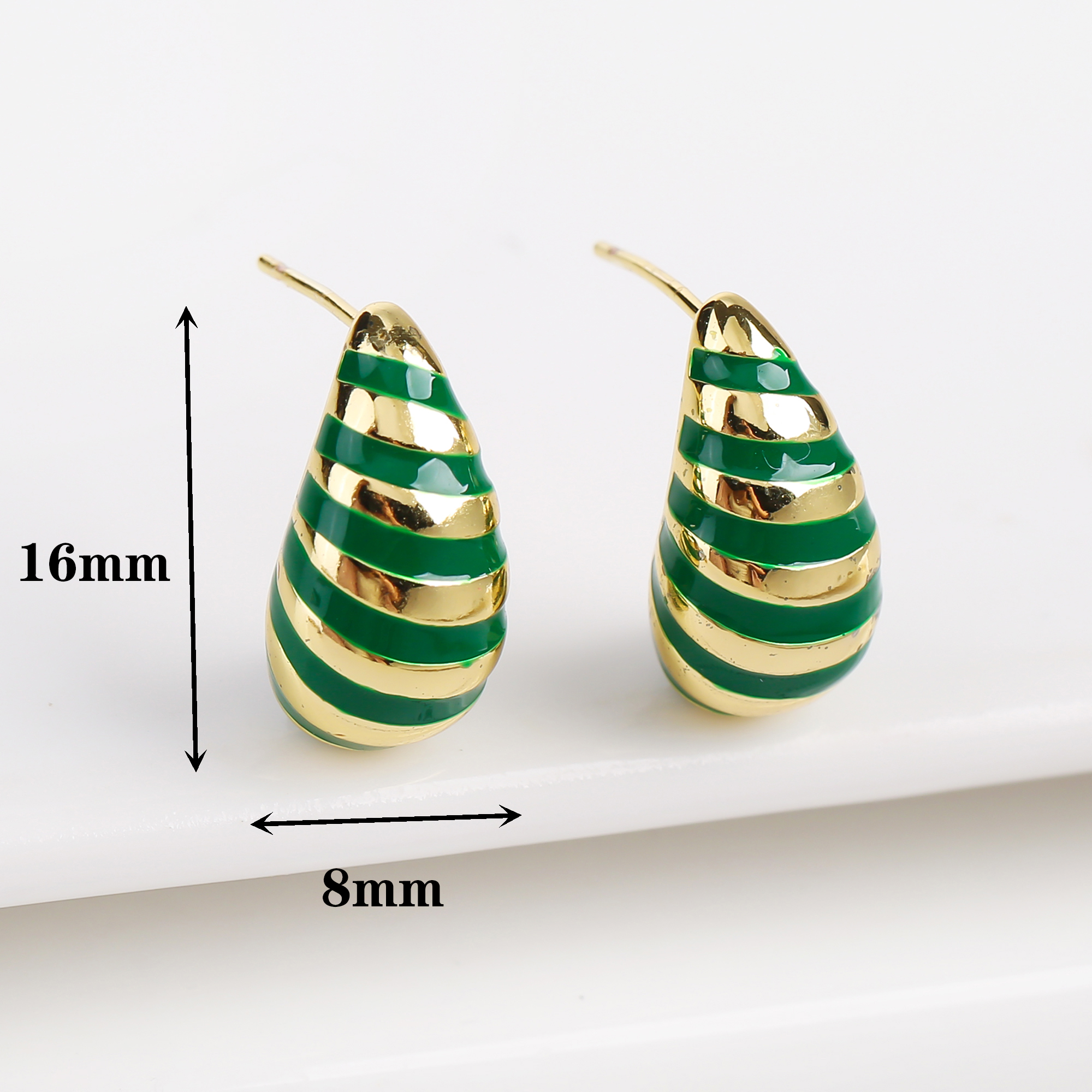 Pendientes clásicos de circonia para mujer, aretes de gota de agua a la , temperamento para mujer, joyería para y boda,: Plata antigua plateada