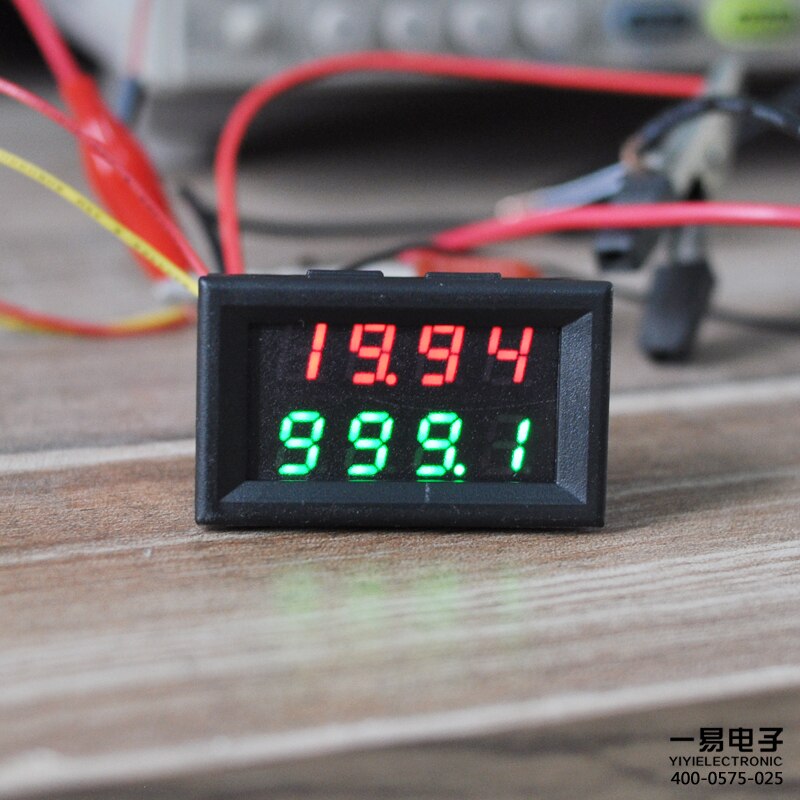 4 Bit 0-33V 3A DC Voltmeter Ammeter Digital LED Dual Display Amp Volt meter High-precision Minimum resolution 0.1MA