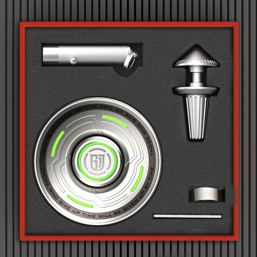 UFO Multifunction Luminous Fidget Spinner Mechanical Shape Advanced R188 Mute Bearing Hand Spinner Stress Relief Toys for aldult: Silver-Ultimate
