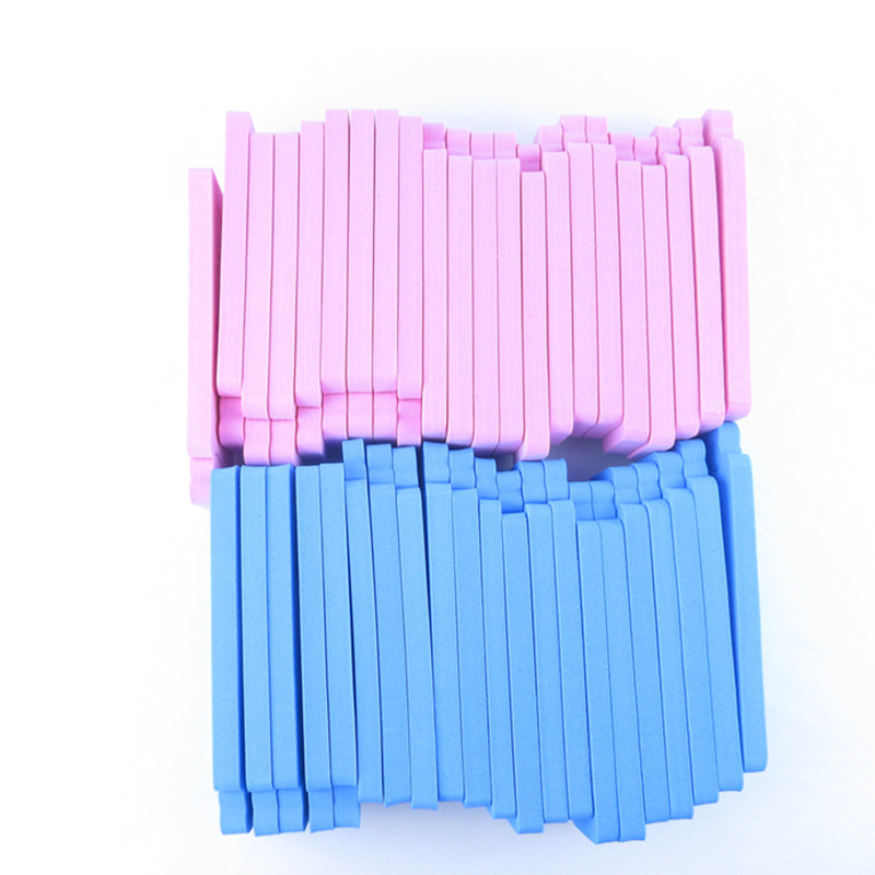 50/100 stücke Rosa Schwamm Finger Zehenspreizer Nagellack Fußpflege Zehenspreizer Maniküre Pediküre Nail art Werkzeug Groß