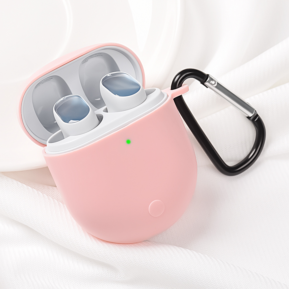 Funda para Xiaomi Redmi Buds 3 Pro 3Pro Funda de silicona suave para Redmi Buds3 Pro Funda con gancho Auriculares inalámbricos Funda Coque: Magenta