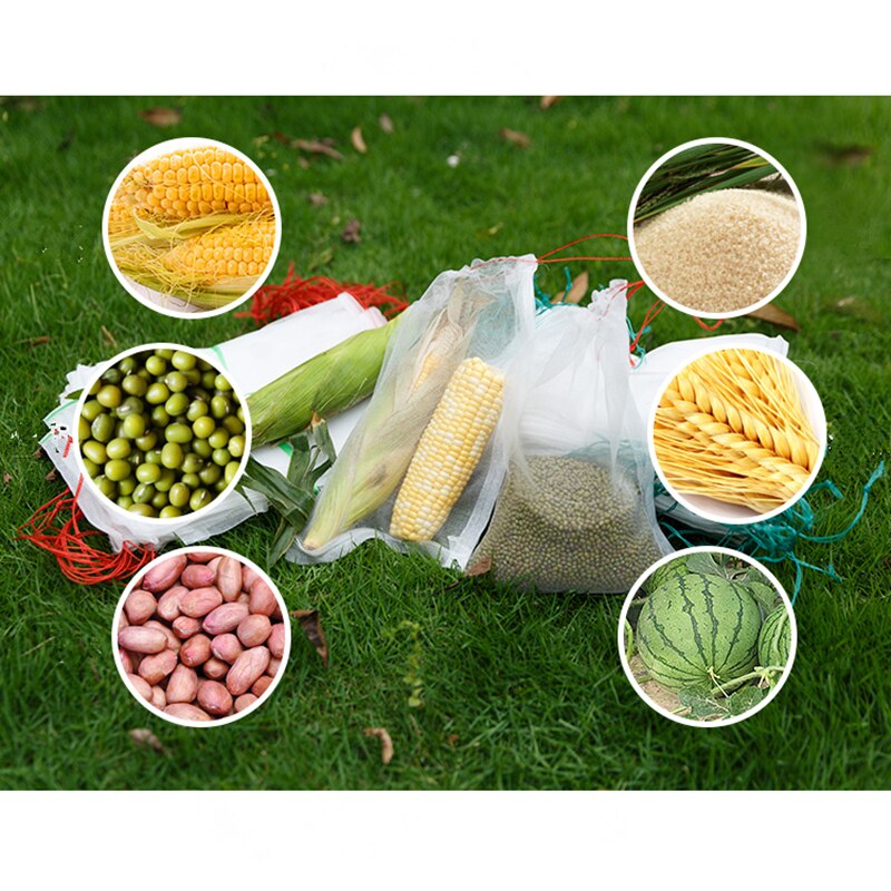 Bolsa de malla pcsNylon para embolsar semillas, bolsa de remojo de semillas, bolsa de frutas de dragón, embolsado de frutas de uva, bolsa de control de insectos de árboles frutales, bolsa roja para pájaros, 100