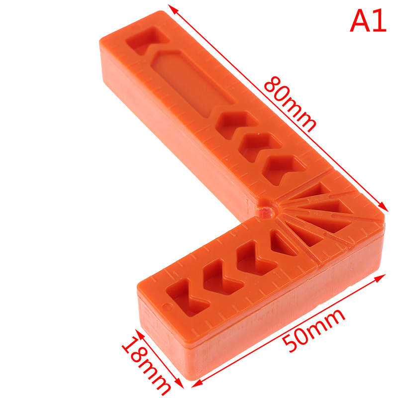 1pc Right Angle 90 Degrees L-Shaped Auxiliary Fixture Woodworking Positioning Ruler: White