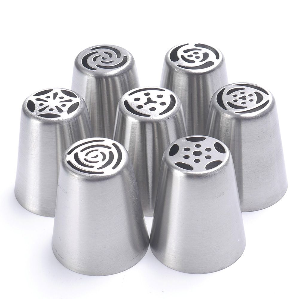 1Pc Diy Russische Gebak Cake Icing Piping Decorating Nozzle Tips Bakken Gebak Gereedschap Cake Bakken Gereedschap Keuken Bakken Nozzles set