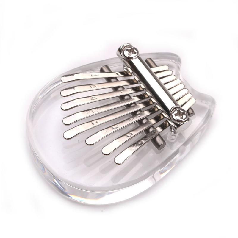 Mini Piano à pouce Kalimba en bois, 8 touches, exquis, de noël, Instrument Musical de: F