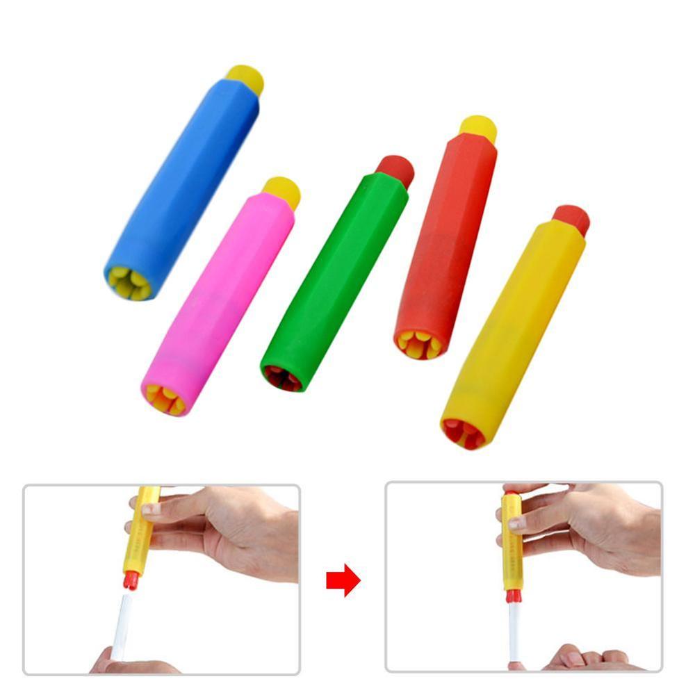 Extensor de escritura para maestros, accesorios de tiza para tablero de dibujo para niños, ayuda a la enseñanza escolar aleatoria, soportes (Color P8V7), 1 Uds.