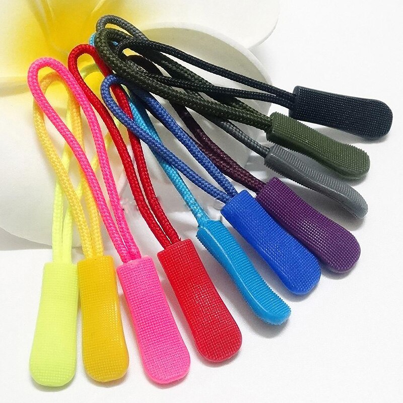 For Bag Puller Backpack Zippers Zipper Puller Jacket Tent Zip Cord 10PCS/Lot Backpack Accessories Slider Cloth Replacement