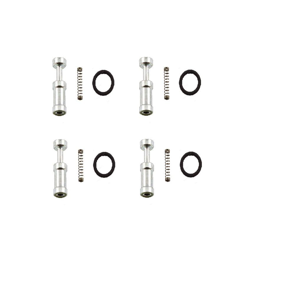 4 cylindret 3 ohm cng lpg injektorskinne højhastigheds fælles injektorskinne gasinjektor og tilbehør: Cyan