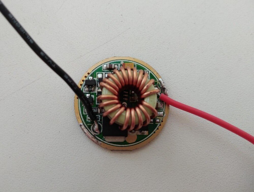 Controlador led cree de 5 modos de 26mm para 3x XML /XML2, conexión de led en serie