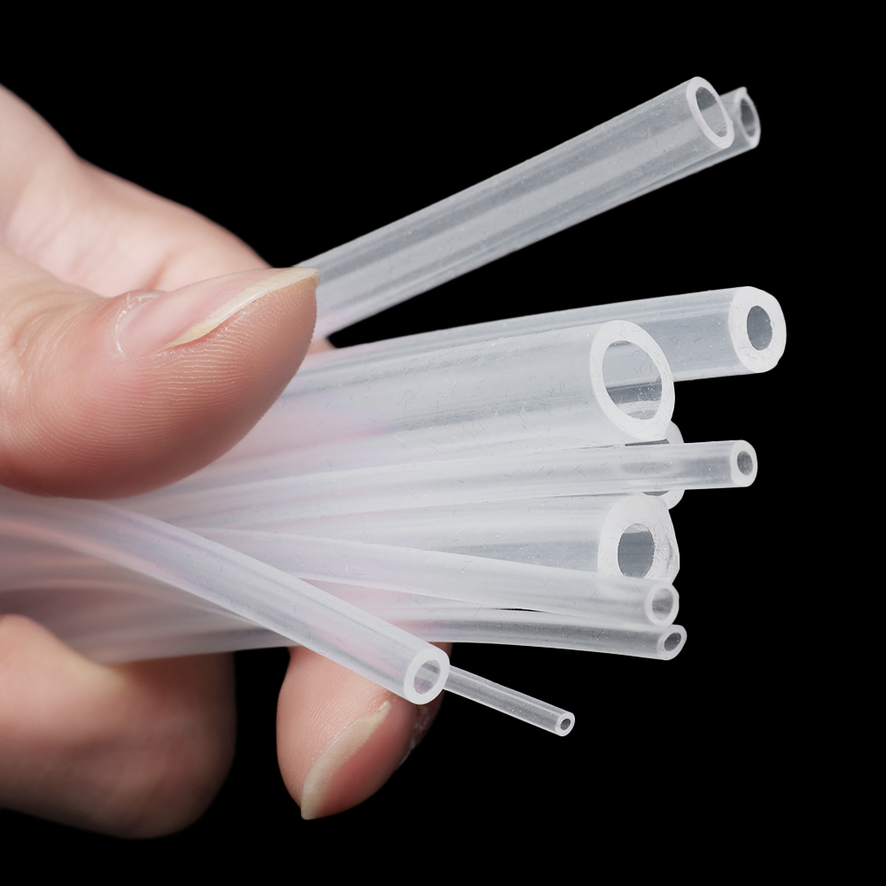 Tubo de silicona para cerveza, manguera de leche de grado alimenticio, transparente, translúcido, suave, seguro, Flexible, 1M