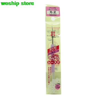 HAMANAKA-gancho de ganchillo de doble cabeza, encaje de ganchillo, estilo bolígrafo, dorado, Japón, 1 pedido = 1 unidad