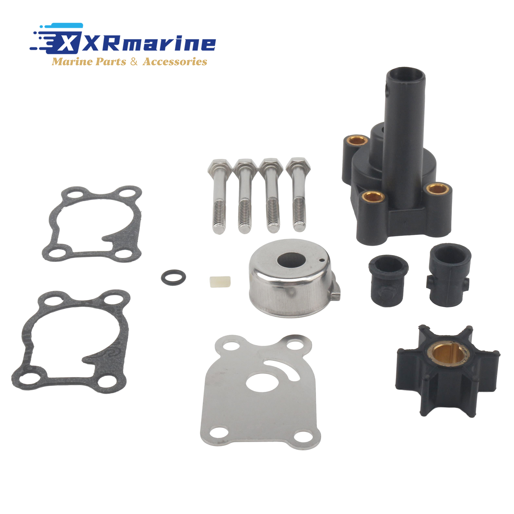396644 Water Pump Impeller Repair Kit W/ Housing Compatible with Johnson Evinrude 4HP 4.5HP 5HP 6HP 7.5HP 8 HP Outboard Motors