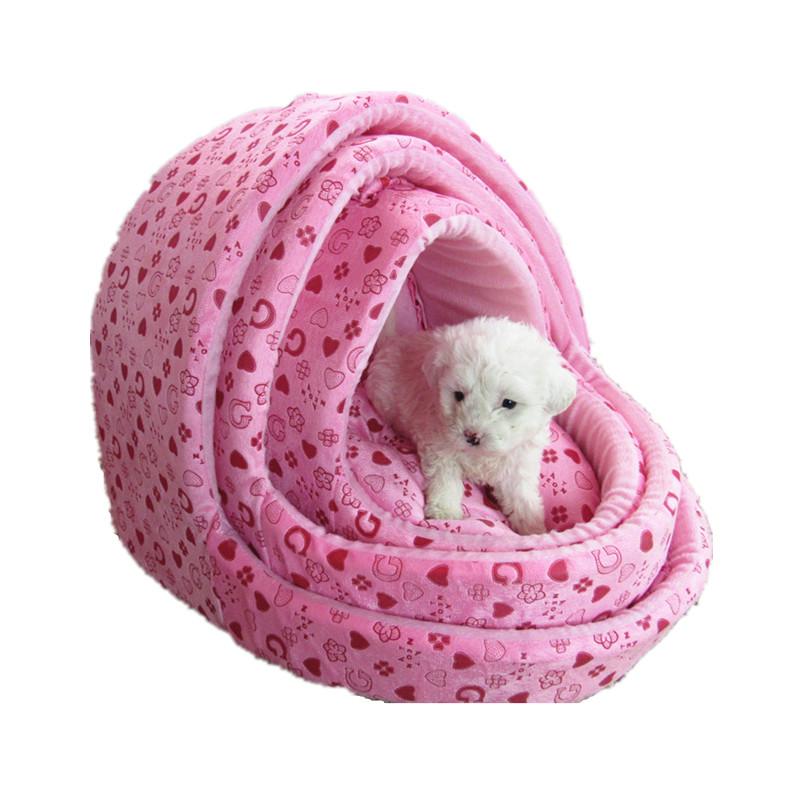 Princess Dog Bed Small Warm Cat House Slippers Pet Detachable Washable Cushion Dog Beds For Large Dogs Puppy Rabbits