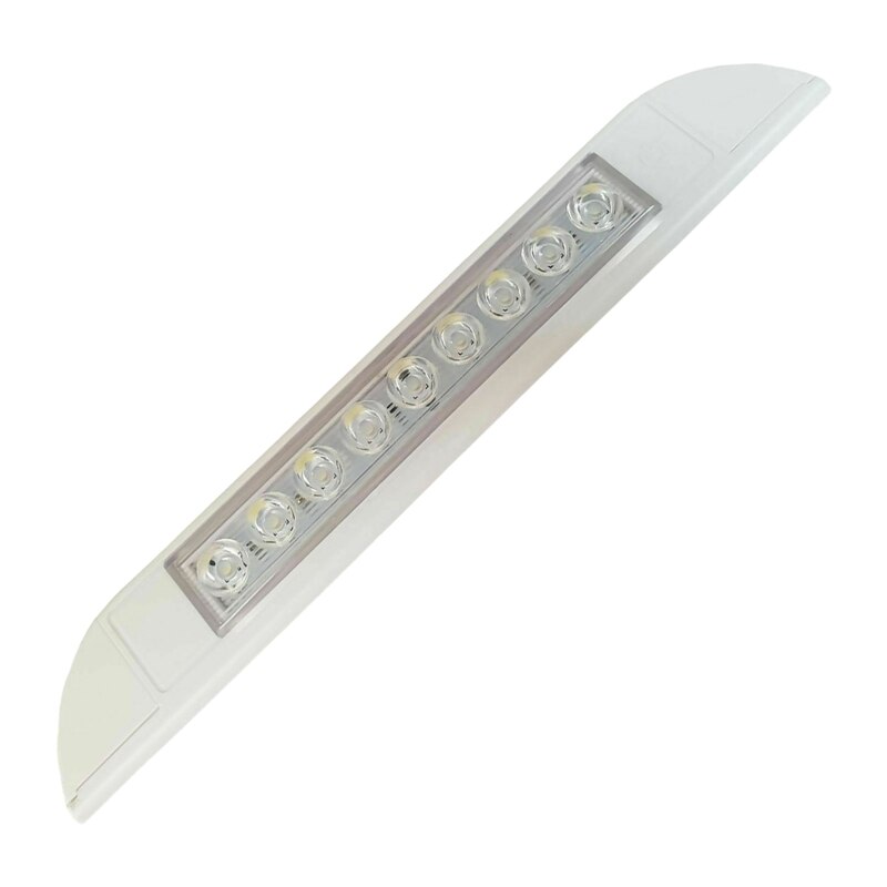 Tira de luz LED para toldo Exterior, lámpara impermeable de 256mm para caravana, autocaravana, color blanco, 3x9 LED, 12V, 24V
