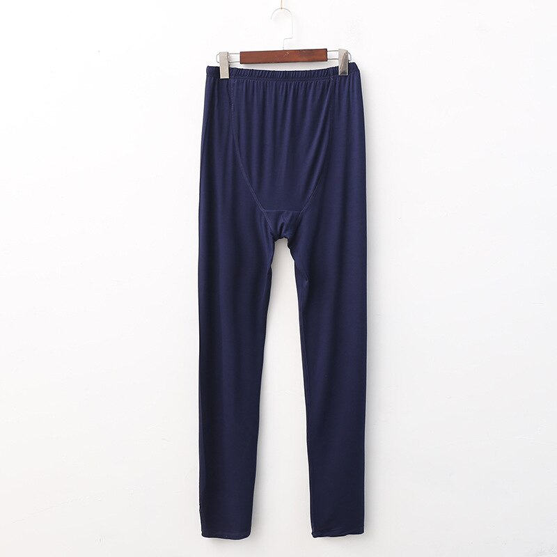 Fdfklak herre #39 modal vår høst lange sovebukser menn pyjamas lounge wear hjemmebukser pluss størrelse xl -5xl: Marinen / Xxl
