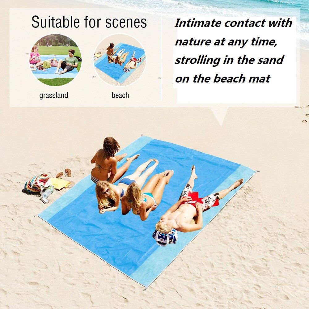 Tapis de Camping en plein air, matelas de plage, voyage de plein air, sable magique, pique-nique de plage, matelas imperméable, couverture de plage pliante