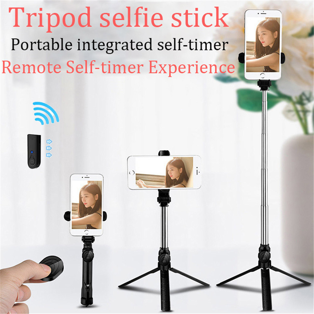 Vara de selfie do tripé controle remoto handheld para o telefone móvel portátil mini bluetooth vara de selfie tirar uma foto atirar um vídeo