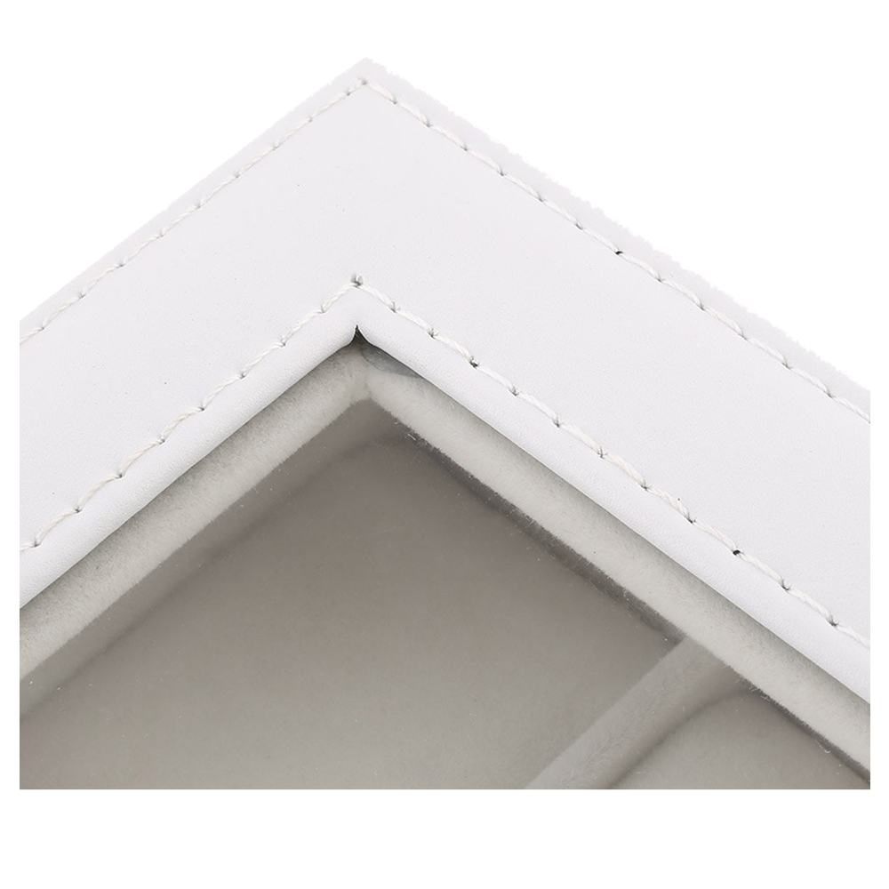 Watch Display Storage Box Case (White, 12 Grids)