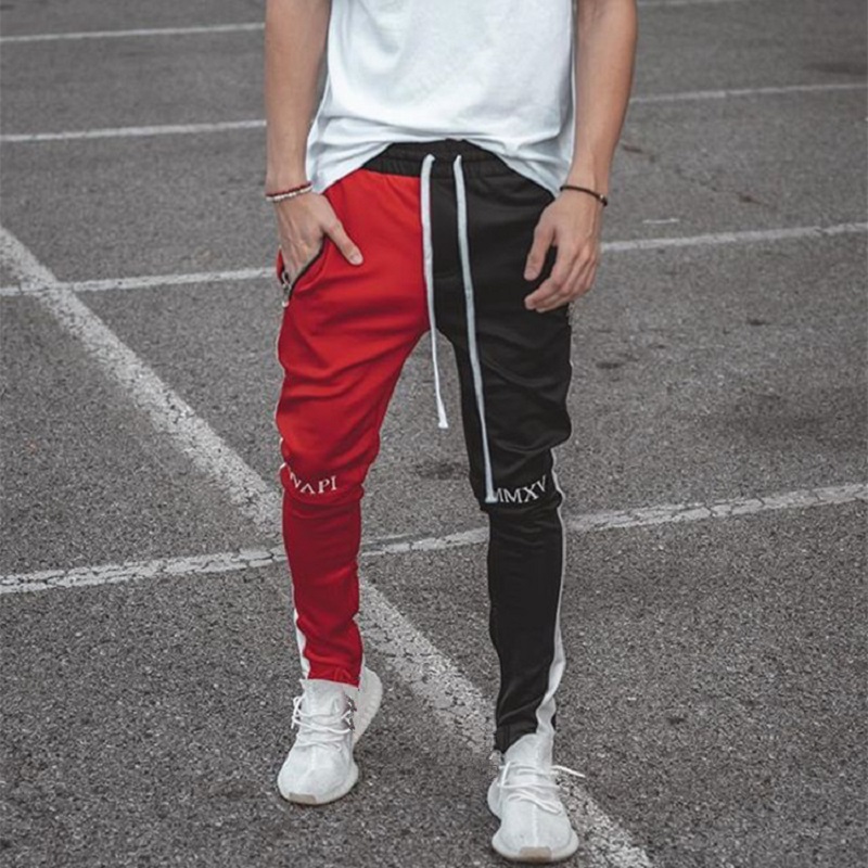 Joggingbyxor herr träningsbyxor casual manlig byxa hip hop man tighta byxor streetwear byxor herr