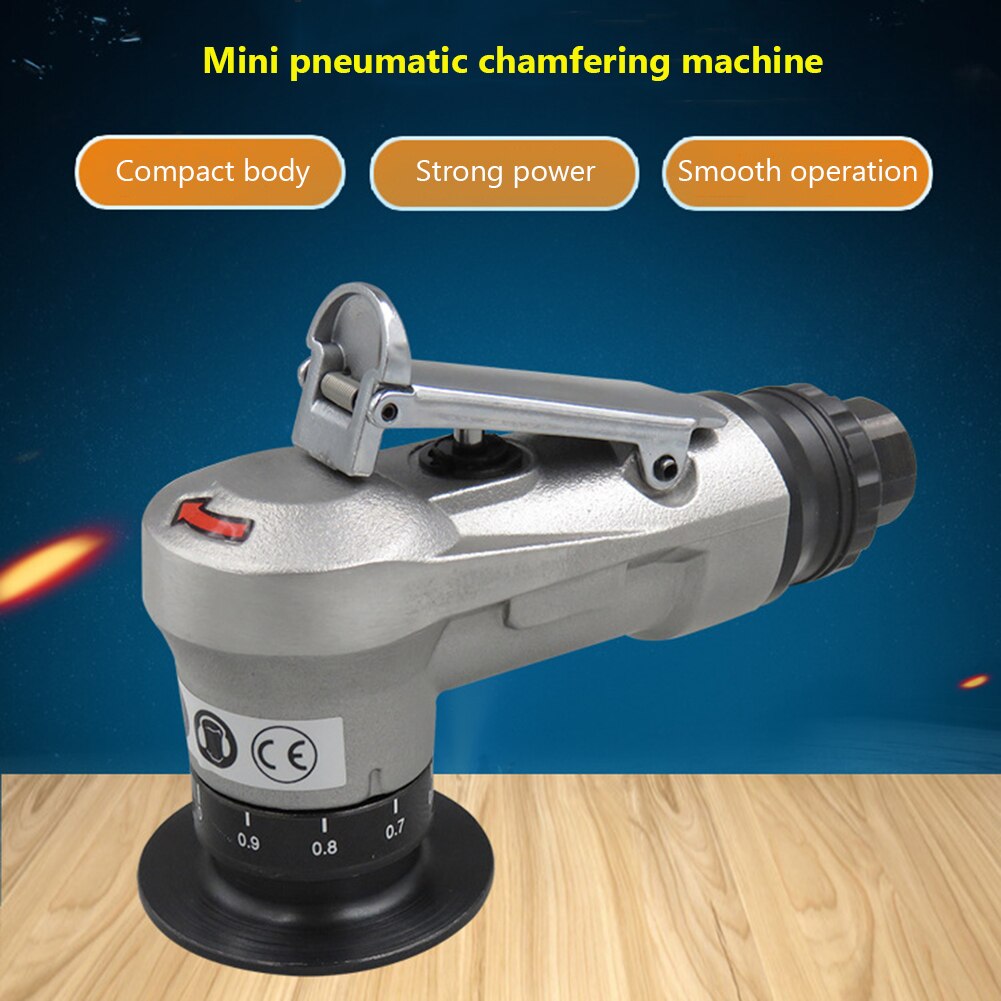 Mini Pneumatische Afkanten Machine Ontbramen 45 Graden Arc Afschuining Verstelbare Diepte Draagbare Metalen Handheld Beveling Trimmen Tool