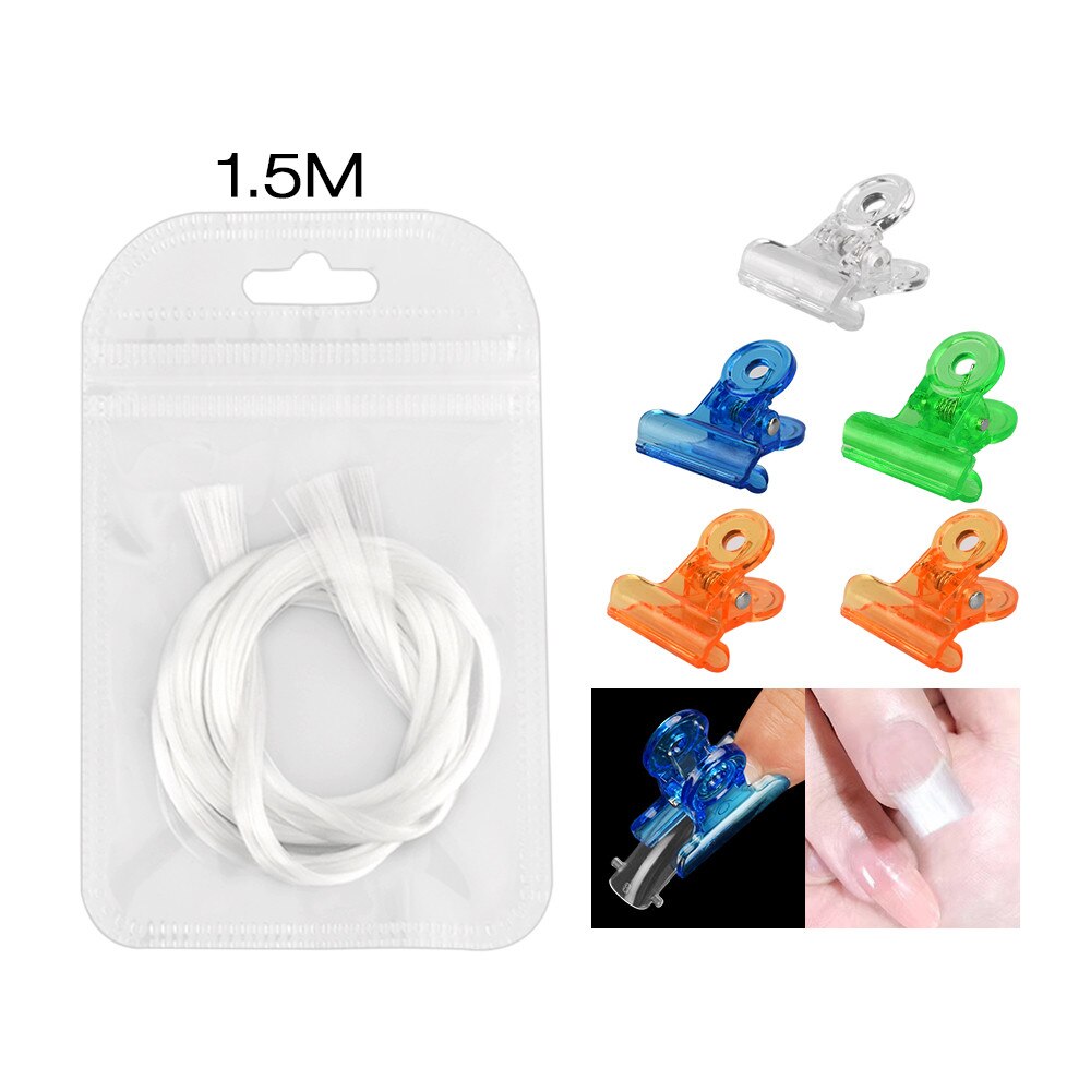 2 m/1.5 m/1 m fibre de verre Extension d'ongle en Fiber de verre bricolage ongles acrylique Extension d'ongle pointe forme Fiber bâtiment manucure Nail Art outil: 02