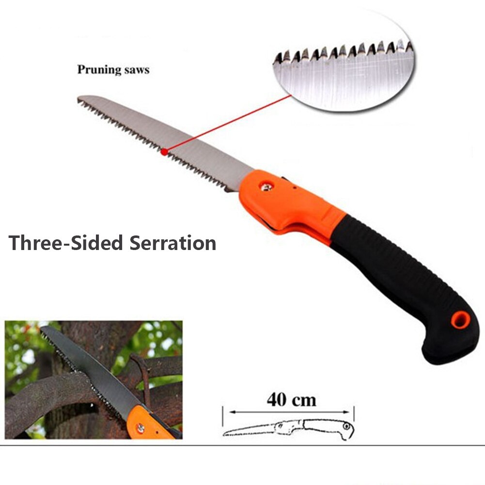 Foldable Saw Portable Heavy Duty Extra Blade Hand Saw For Wood Camping, Dry Wood Pruning Saw With Hard Teeth
