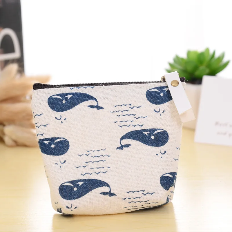 Vrouwen Canvas Portemonnee Card Key Mini Portemonnees Pouch Meisje Kids Kinderen Leuke Kleine Rits Portemonnee Kaarthouder Portemonnee bag Case: 19