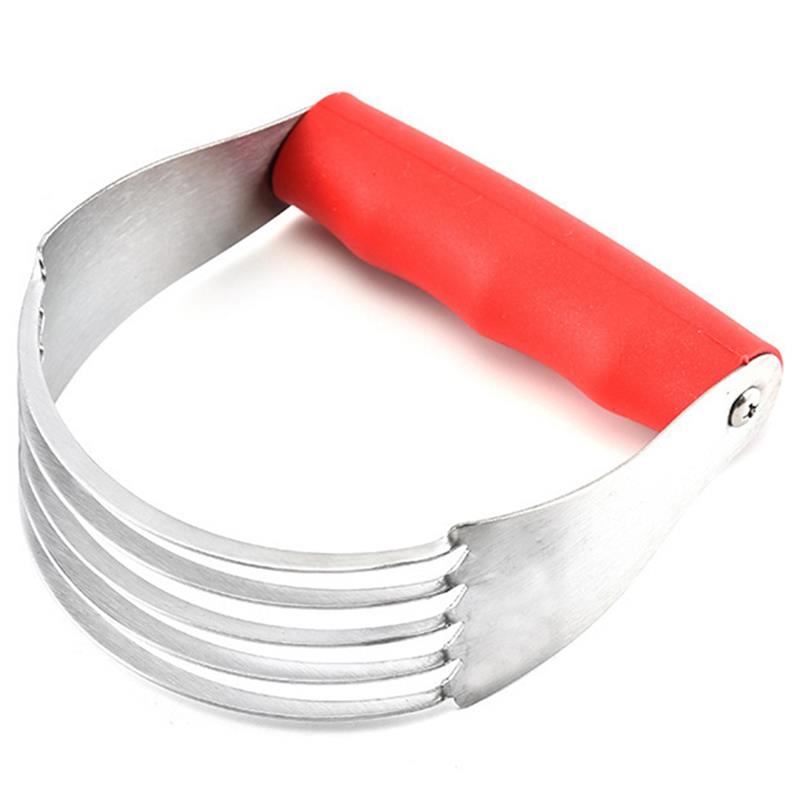 Dough Blender Rubber Handle Pastry Cutter Stainless Steel Dough Mixer Butter Mixing Blades Pastry Blender Kitchen Accessories: Default Title