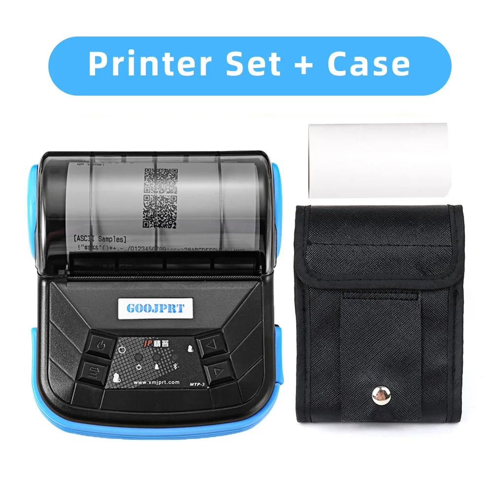 80mm Portable Thermal Printer Wireless Bluetooth Mobile Pocket Bill Printer Android Phone PC Printer MTP-3 Thermal Printer
