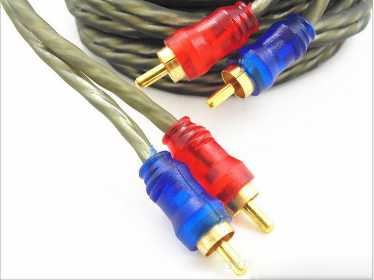 Cable amplifier subwoofer amplifier Subwoofer Tube machine Audio Video Cable Male to Male for CD connect