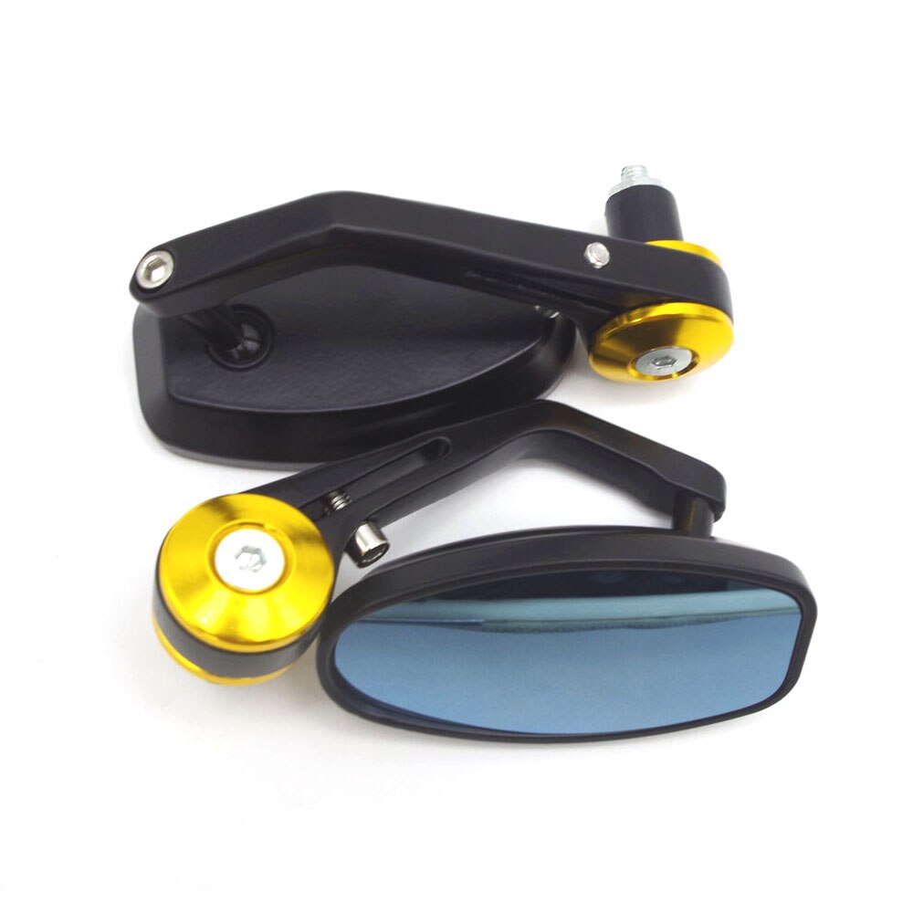 Accesorios universales para motos, espejos retrovisores laterales para motos, espejos retrovisores para triple velocidad triumph, kawasaki er6n