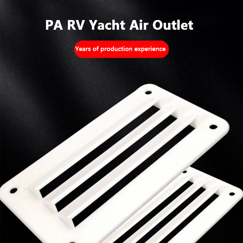 For Boat Yacht Accessories Exhaust Fan RV Air Vent Louver Bathroom Office Ventilation Outlet Grille Louver