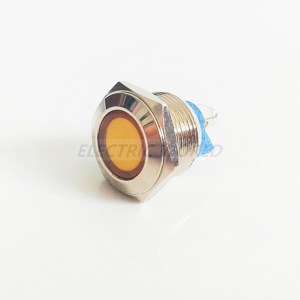 12mm waterproof Signal indicator lamp LED Metal Indicator light LIGHT 5V 12V 24V 220V screw connector light for motor bike