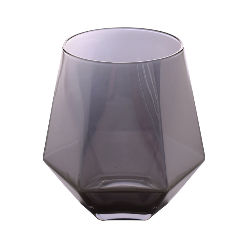 Color Frosted Six Sided Whiskey Glass Spirits Glass Home Phnom Penh Water Glass Juice Cup Diamond Glass: A5