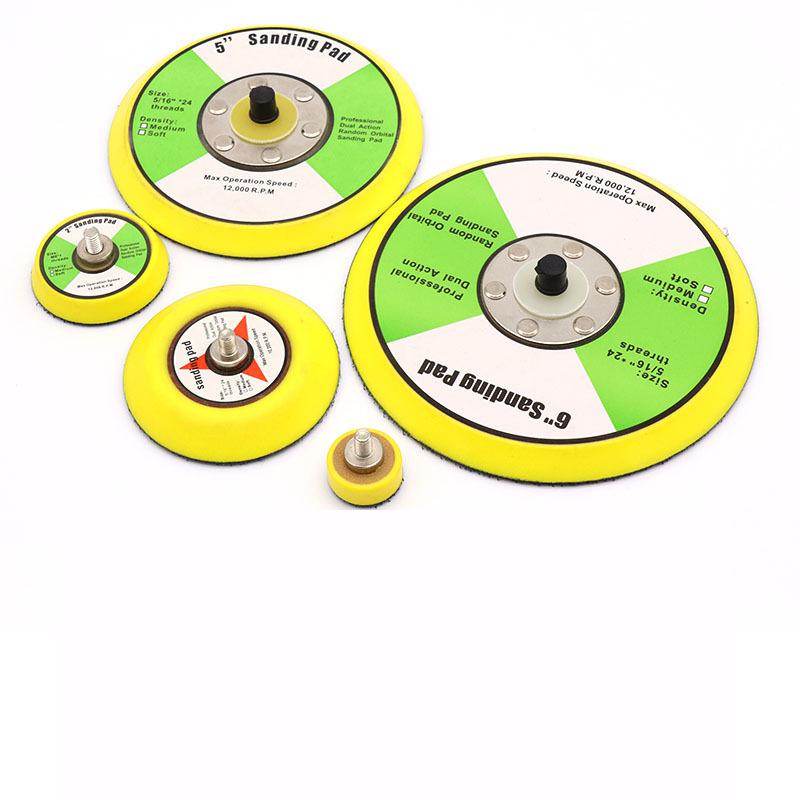 1-6 inch Polishing Sander Backer Plate Napping Hook Loop Sanding Disc Pad FivePears