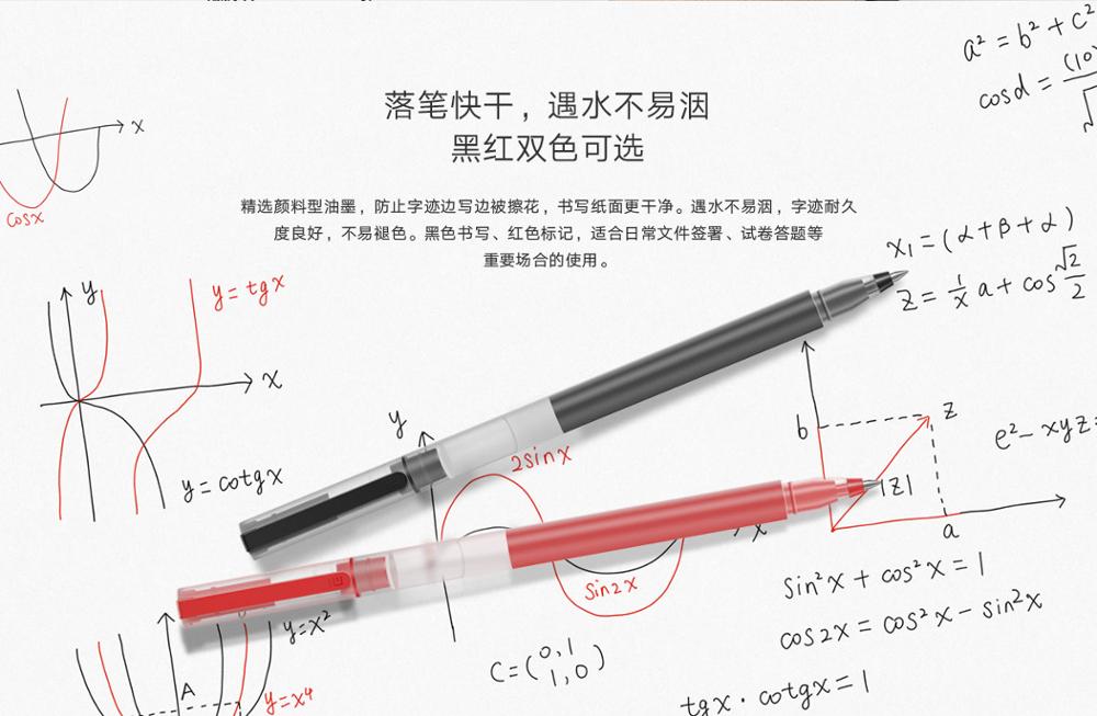 Originele Xiaomi Super Duurzaam Schrijven Teken Pen 0.5Mm Kogel Pen Ondertekening Pennen Glad Zwitserland Refill Mikuni Japan Inkt