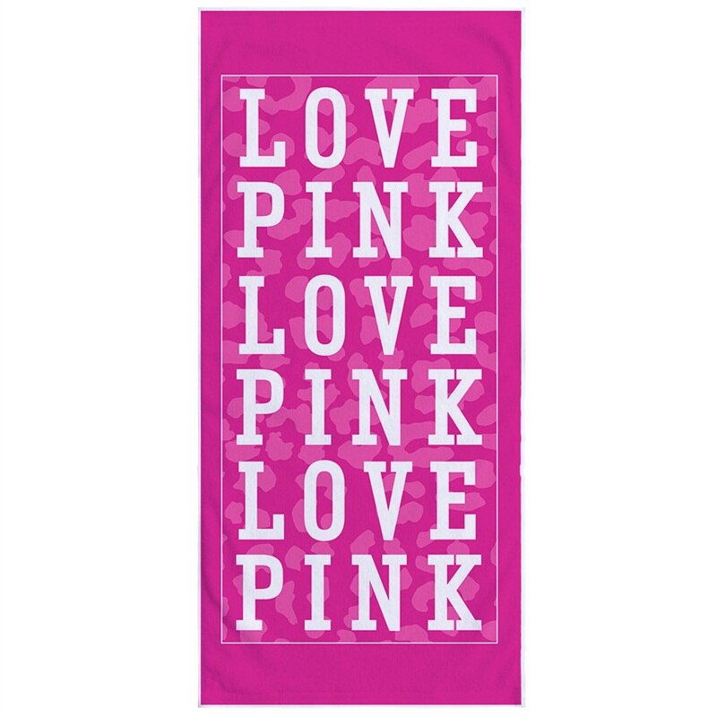 150X75Cm Roze Liefde Luipaard Print Strand Handdoek Super Absorberende Zachte Microfijne Reizen Sport Microfiber Zwemmen Bad handdoeken: 002