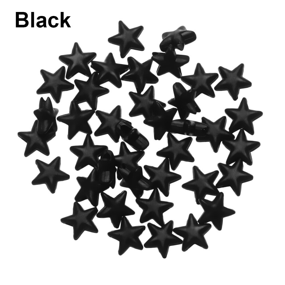 50PCS/Pack Colorful PVC Silicone Pentagram Cord Lo... – Grandado