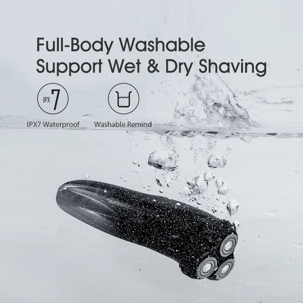 Enchen Male Face Shaver Flex Razor 3D Electric Shaver Men Washable USB Rechargeable Shaving Beard Machine Barbeador