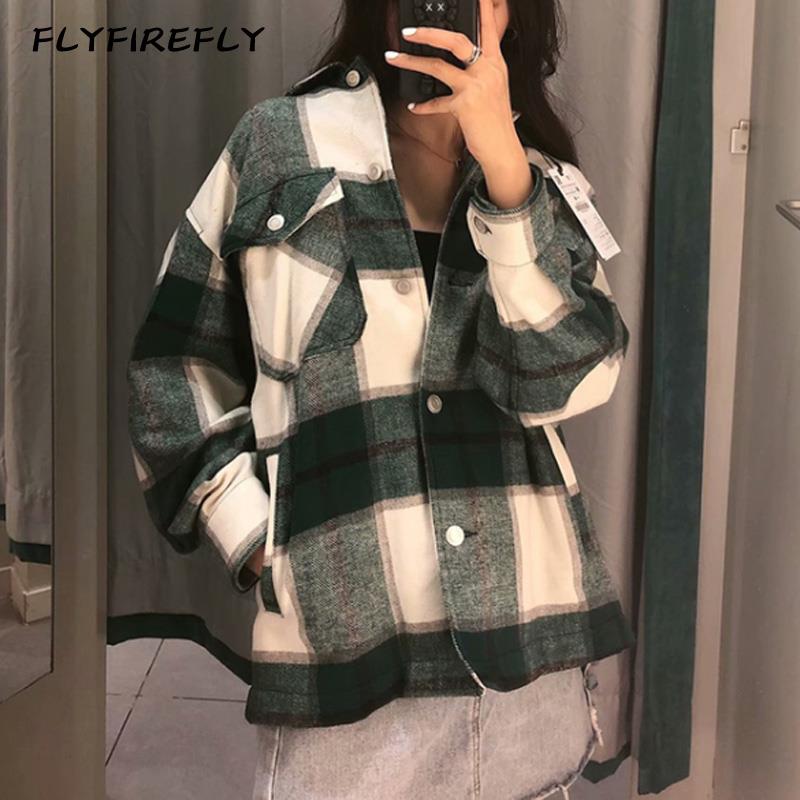 Blouse dames tops vintage geruit overhemd koreaanse blouse met lange mouwen dames tops streetwear katoenen witte blouse rood