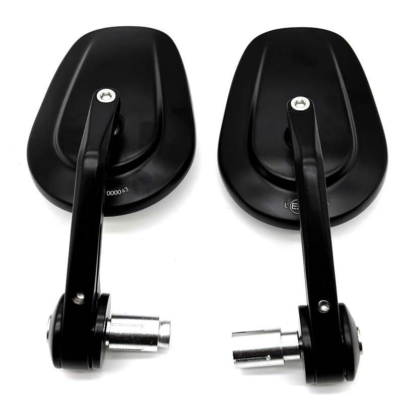 Retro Zwarte Motorfiets 22mm 7/8 "Achteruitkijkspiegels Voor Cafe Racer Moto Zijaanzicht Spiegels Motor Scooters Achteruitkijkspiegel