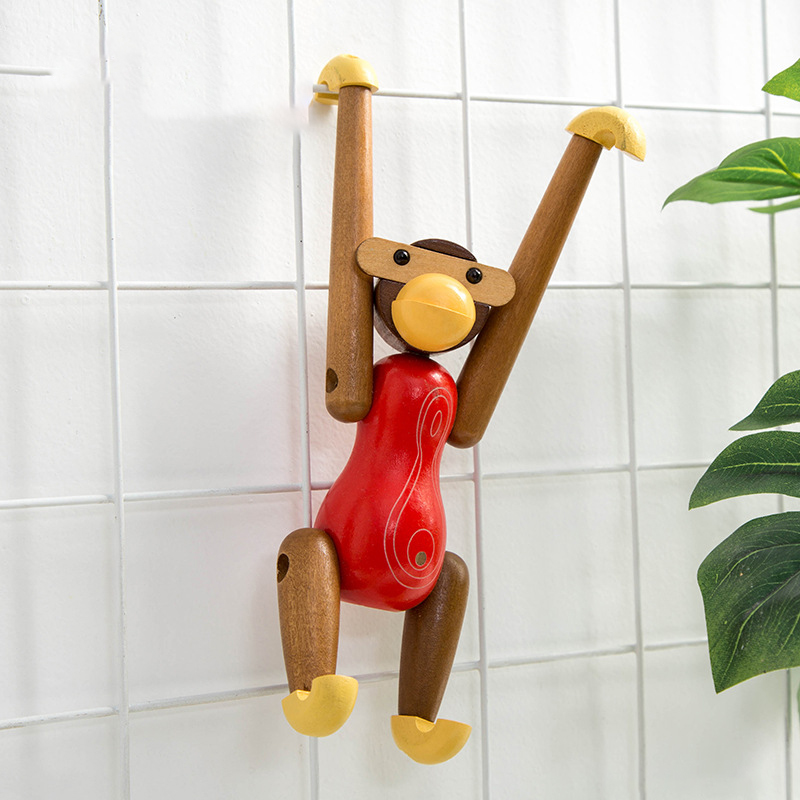 Nordic Aap Ornamenten Muur Planken Hanger Thuis Creatief Decoratie Ambachten: E