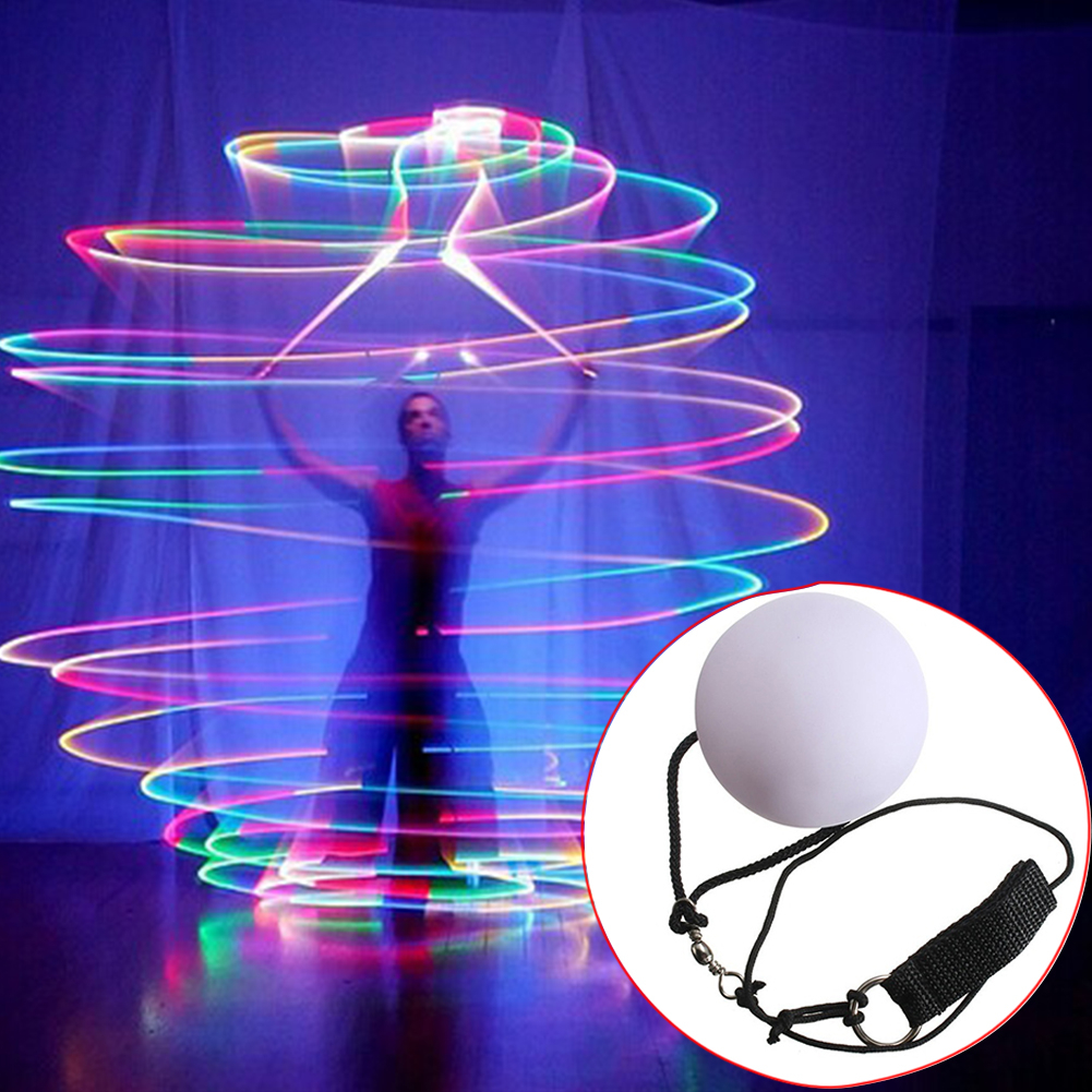 Vandtæt farverig pære scene lys fest lampe selvlysende kaste kugle flerfarvet lys til fitness jonglering kastede bolde