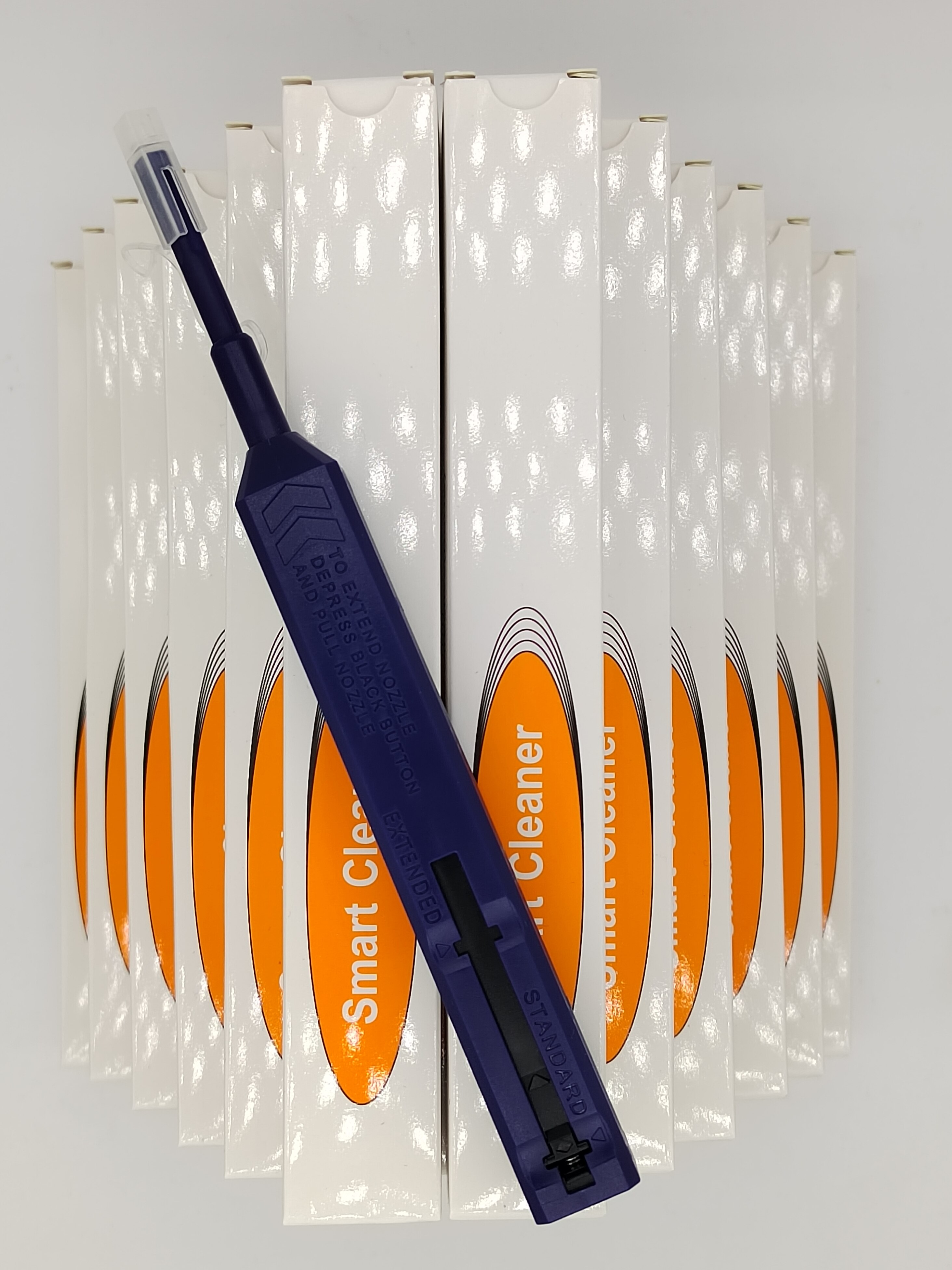 Bolígrafo limpiador de fibra óptica LC/SC/FC/ST, 1,25mm, 2,5mm, identificador de fibra óptica con un clic, herramienta de limpieza de conectores Sc
