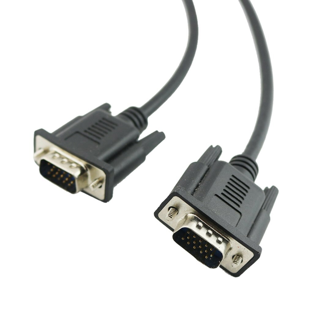 Hd 15Pin Vga D-Sub DB15 Korte Video Kabel Cord Man Op Man Voor Monitor 30Cm